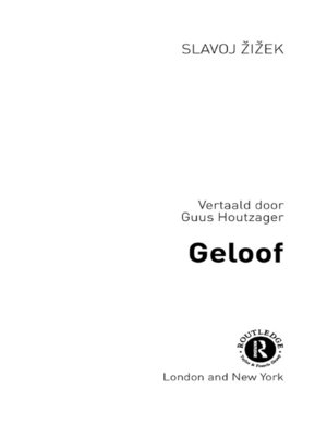 cover image of Geloof